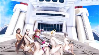 [MMD] Red Velvet - Red Flavor NakedDance Dva Mercy Pharah Mei Symmetra Widowmaker Overwatch Hentai