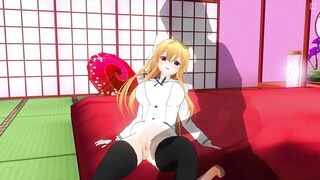 3D HENTAI Mayuri let you Play with her Pussy