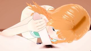 One Piece - Part 11 - Nami Giving Blowjob POV - Hentai Uncensored by HentaiSexScenes