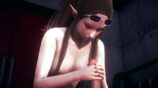 3D HENTAI Elf will help you Cum