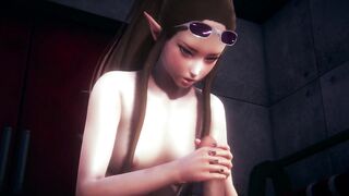 3D HENTAI Elf will help you Cum