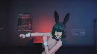 Mmd R18 Fubuki Bunny Suit Girl who is Anal Specialist