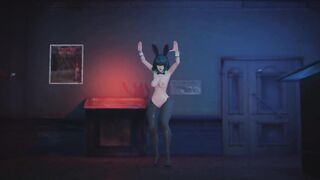 Mmd R18 Fubuki Bunny Suit Girl who is Anal Specialist