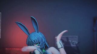Mmd R18 Fubuki Bunny Suit Girl who is Anal Specialist