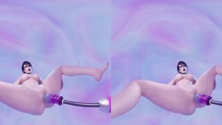 Bayonetta getting Fucked by Dildo Machine 4K VR