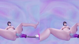 Bayonetta getting Fucked by Dildo Machine 4K VR