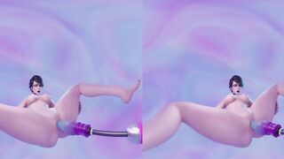 Bayonetta getting Fucked by Dildo Machine 4K VR