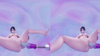 Bayonetta getting Fucked by Dildo Machine 4K VR