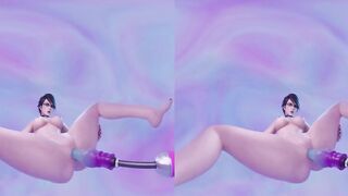 Bayonetta getting Fucked by Dildo Machine 4K VR