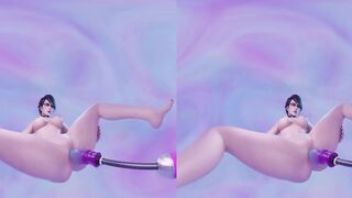 Bayonetta getting Fucked by Dildo Machine 4K VR