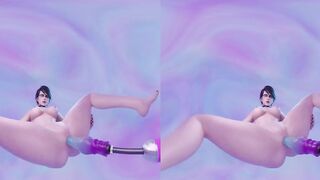 Bayonetta getting Fucked by Dildo Machine 4K VR