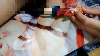 Figure Bukkake Japanese Nerdy Anime Hentai Masturbation Semen Heroine PrettyCure CureBlack