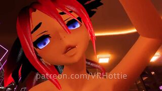 Red Head Lingerie Strip Face Sitting Ride on Carpet Blue Eyes Twerk Tail Play POV Lap Dance