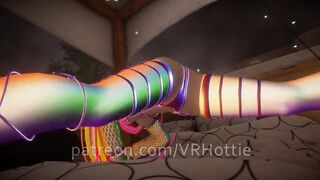 Raver with Mesh Top Bondage with you in Bed Face Ride Bone POV Lap Dance