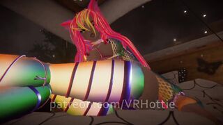 Raver with Mesh Top Bondage with you in Bed Face Ride Bone POV Lap Dance