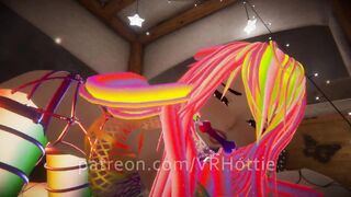 Raver with Mesh Top Bondage with you in Bed Face Ride Bone POV Lap Dance