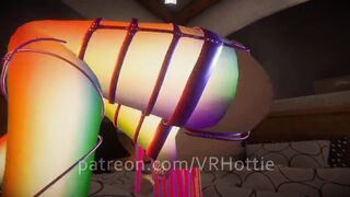 Raver with Mesh Top Bondage with you in Bed Face Ride Bone POV Lap Dance