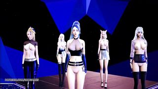 [MMD] STAYC - SO BAD Striptease Ahri Akali Kaisa Seraphine Evelynn KDA AllOut
