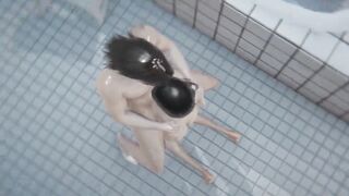 3D Hentai Uncensored - Peek at the Women's Dorm Part 4