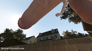Backyard Giantess Growth (POV, Futa, Penis Expansion)
