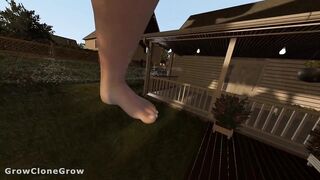 Backyard Giantess Growth (POV, Futa, Penis Expansion)