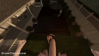 Backyard Giantess Growth (POV, Futa, Penis Expansion)