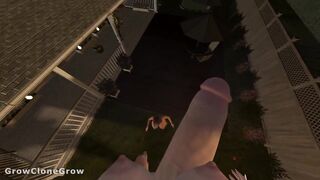 Backyard Giantess Growth (POV, Futa, Penis Expansion)