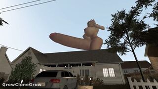 Backyard Giantess Growth (POV, Futa, Penis Expansion)