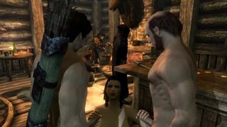 Skyrim Lydia. Girl - Bisexual, Perfectly Fucks Girls and Sucks from Men | Game 3d