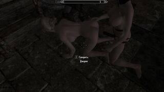 Skyrim Lydia. Girl - Bisexual, Perfectly Fucks Girls and Sucks from Men | Game 3d