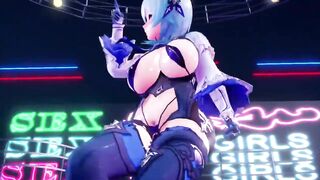 【MMD R-18 SEX DANCE】EULA HOT DANCE SWEET ASS HARD AND INTENSE SEX おいしいセックス [MMD]