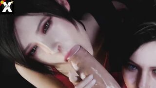 [RFF#98] RESIDENT EVIL - ADA AND CLAIRE BLOWJOB