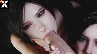 [RFF#98] RESIDENT EVIL - ADA AND CLAIRE BLOWJOB