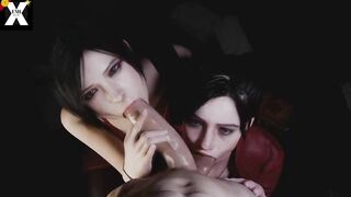 [RFF#98] RESIDENT EVIL - ADA AND CLAIRE BLOWJOB