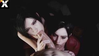 [RFF#98] RESIDENT EVIL - ADA AND CLAIRE BLOWJOB