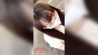 人が多い公園でリモコンバイブでNANAと遊んじゃう！