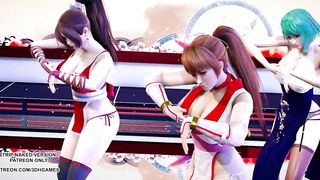 [MMD] GigaReol×EVO - Addiction Mai Shiranui Tamaki Kasumi DOA Hot Dance