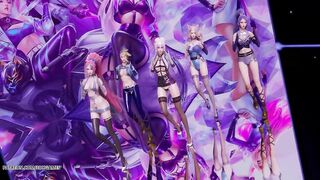 [MMD] T Ara- Sexy Love StripVers. Ahri Akali Kaisa Evelynn KDA 3D Erotic Dance