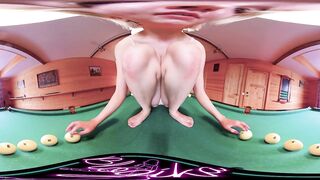 VR 360 ° Girl with Balloons, Funny Moments