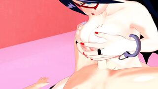 Nemuri Giving a Tit Job, Gets a Cumshot on her Tits