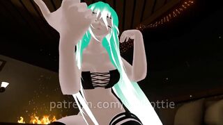 Teen Takes off Covid Mask and Top to Ride You. POV Green Hair LAP DANCE RIDE PONY