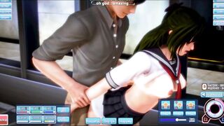 Hentai Game. Tender Virgin Schoolgirl Sex | Honey Select, Anime Sex