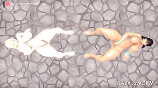 Chell & Tsunade - Frienship Dance (SFM Animation).(HD)