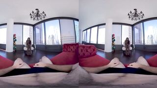 Full VR Black Chick Deepthroat Dick