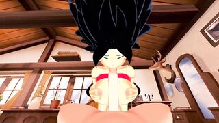 Saiyan Titty Fucks you from your POV, Swallows your Cum.