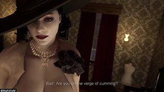 Lady  Dimitrescu Teasing A Big Dick