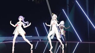 【r-18 MMD】Genshin Impact Ganyu, Ningguang Dance
