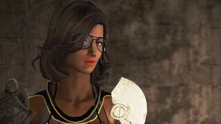 Lesbian Sex with Secretary of Detective Valentine | Fallout Porno