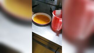 Step Mom Fucked in the Kitchen by Step Son while Preparing Food for the Family