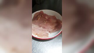 Step Mom Fucked in the Kitchen by Step Son while Preparing Food for the Family